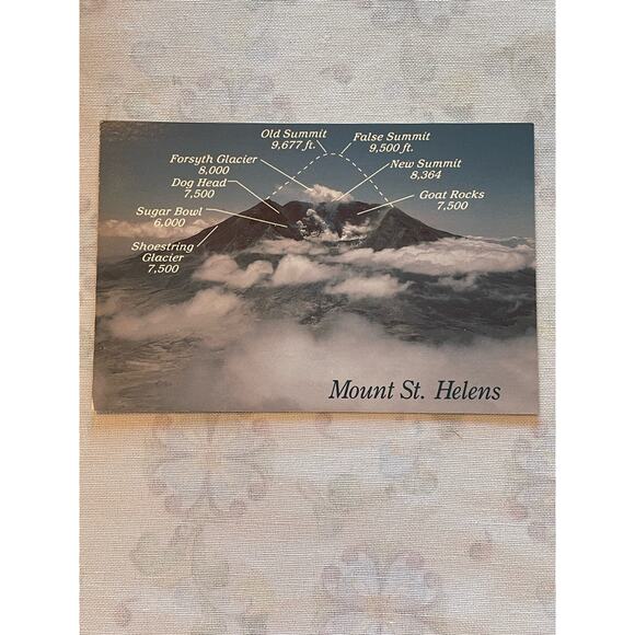 Washington State Vintage Topographical Postcards circa 1992 - Picture 8 of 11